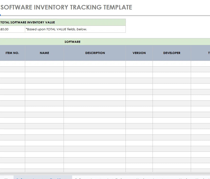Inventory Spreadsheet Bundle